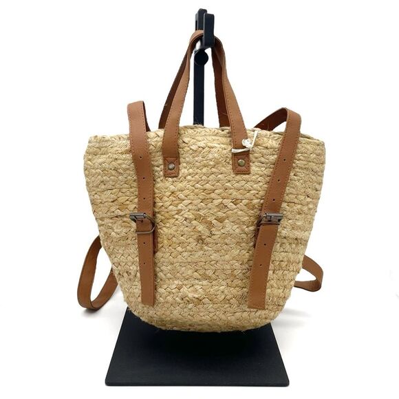NWT XIX Palms Beachly The Shore Break Jute Insulated Picnic Cooler Backpack NEW - Picture 2 of 16
